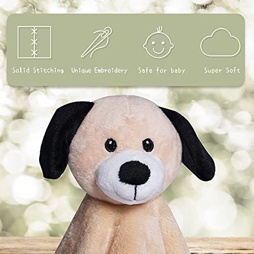 Viviland Manta de edredón para bebé con animal de peluche, adorable para recién nacido, paquete de regalo, cachorro