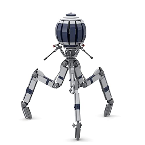 WWEI Modelo de nave espacial Octuptarra Magna Tri-Droid Space Wars, MOC-65366, 589 bloques de construcción compatibles con Lego Star Wars