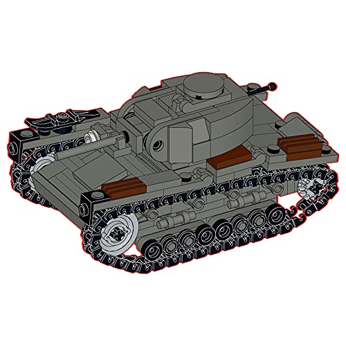 WWEI Tanque militar de 310 piezas T-26 Soviet Panzer modelo Army Panzer piezas de construcción juguetes para niños y adultos, compatible con Lego