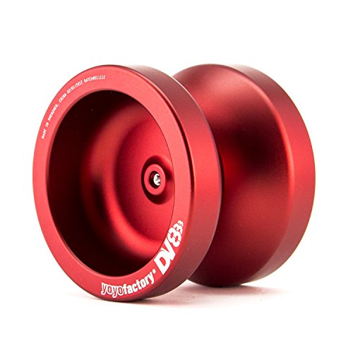 YoyoFactory DV888 Yo-yo - Rojo (Genial para Principiantes, Juego Yoyo Moderno, Cuerda e Instrucciones Incluidas)