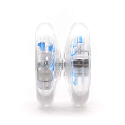 YoyoFactory SPINSTAR LED Yo-Yo - Azul (Iluminar, Genial para Principiantes, Juego Yoyo Moderno, Cuerda e Instrucciones Incluidas)