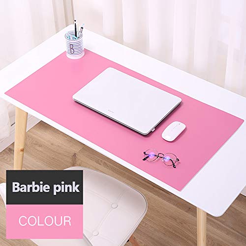 YUDEYU Oficina Almohadilla De Escritorio Estudiante Protección Del Medio Ambiente Escritura Tapete De Mesa 3mm De Grosor Personalizable (Color : Rose pink, Size : 900x400mm)