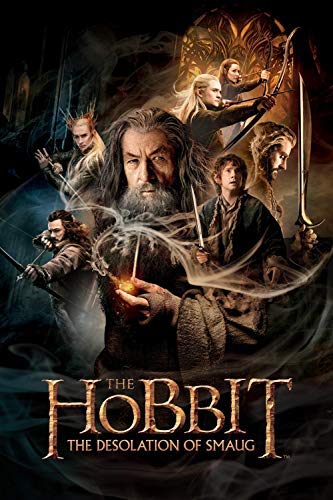 ZZMMUW Rompecabezas El Hobbit: La desolación de Smaug Movie Posters 1000 Piezas Divertidos Rompecabezas de Madera para Adultos 1000 Piezas 75X50Cm Amigos y Familiares