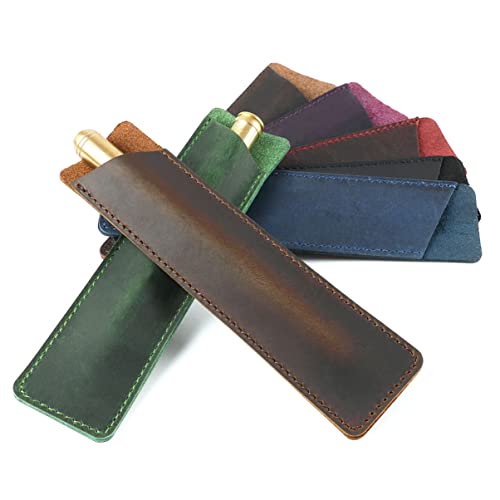 2 Piezas Bolsa Protectora Para Pluma Bolsa De Bolígrafos Estuche De Cuero Para Bolígrafos Bolso De La Pluma De La Escuela Papelería Antiguo