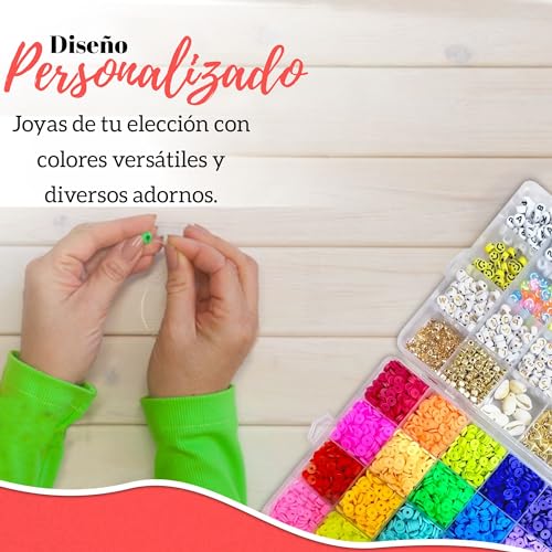 Abalorios para hacer pulseras niñas Kit pulseras para hacer niña Cuentas para hacer pulseras Cosas para hacer pulseras Bolas para pulseras Accesorios para hacer pulseras Set para hacer pulseras