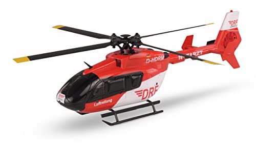 Amewi 25327 AFX-135 DRF - Helicóptero de 4 Canales (6 G, 2,4 GHz, RTF), Color Rojo y Blanco