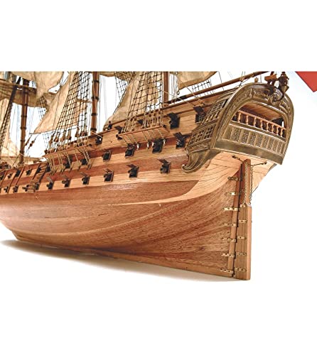 Artesanía Latina - Maqueta de Barco en Madera - Navío en Línea Español, San Juan Nepomuceno - Modelo 22860, Escala 1:90 - Maquetas para Montar - Nivel Experto