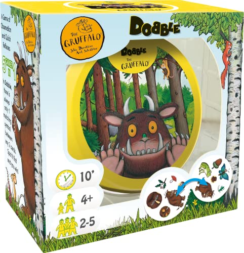 Asmodee , Dobble Gruffalo , Card Game , Ages 6+ , 2-8 Players , 15 Minutes Playing Time
