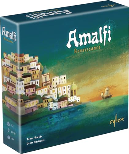 Asmodee Sylex Amalfi: Renacimiento - Juegos de Mesa - Juegos de colocación - Juegos de gestión a Partir de 14 años - 1 a 4 Jugadores - Versión Francesa