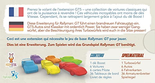 Asmodee Synapses Games Rallyman GT: GT5 Español |