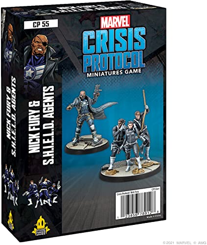 Atomic Mass Games Marvel Crisis Protocol - Nick Fury Jr. Shield Agents - Juego de Miniaturas en Inglés, FFGCP55