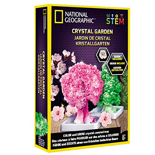 BANDAI JM02766 National Geographic-Crystal Garden Starts Growing in 20 Minutes-Educational Science Kit