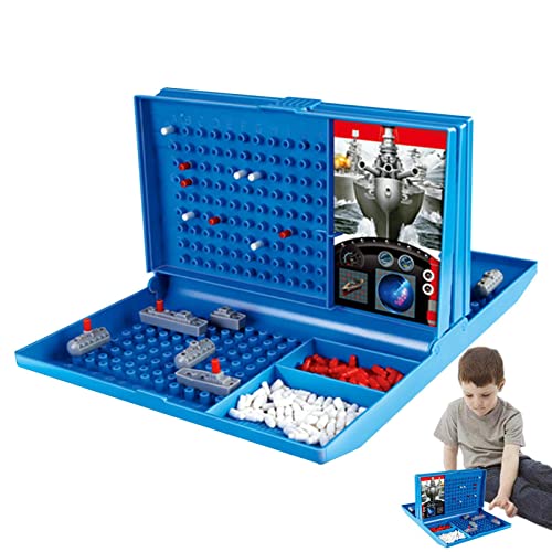 Birtern 10 Pcs Juego de Estrategia de Batalla de Barcos,2 Jugadores Brain Training Sea Battle Kid Juegos de Mesa - Juegos de Mesa Familiares clásicos para niños a Partir de 4 años Enseñanza de lógica