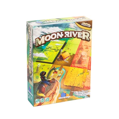 Blue Orange Moon River - Juego de mesa y reflexión (juego de mesa y reflexión) - Juego de azulejos - a partir de 8 años