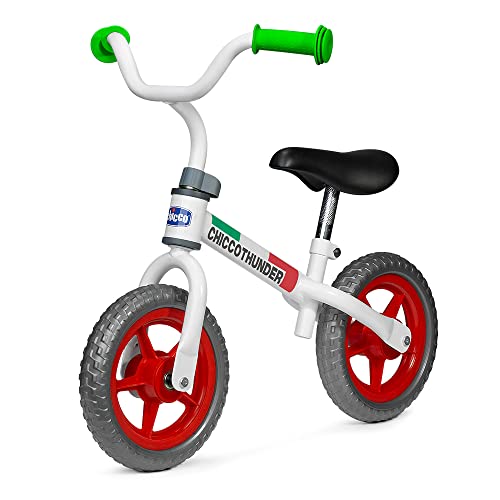 Chicco- Juego de Balance Bike Thunder, Color Verde/Blanco/Rojo, 1 unità (confezione da 1) (1716060000)