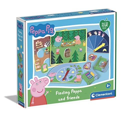 Clementoni Esconde y Encuentra-Peppa Pig Educativo a Partir de 3 años, Juego sostenible (16355), Multicolor