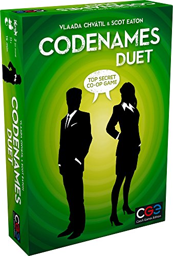Czech Games Edition , Codenames Duet , Board Game , Ages 11+ , 2 Players , 15-30 Minutes Playing Time