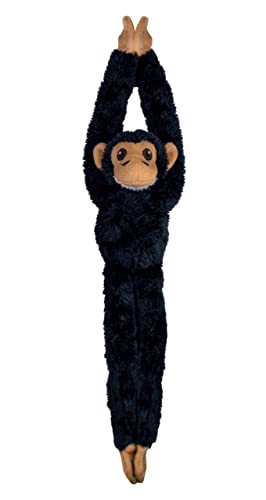 Deluxebase EcoBuddiez Tree Huggers - Chimpance Peluche Colgante Pequeño de 55 cm Elaborado con Botellas de Plástico Recicladas. Este tierno Peluche ecológico niños.