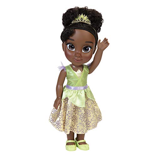 Disney Princesas Amiga Tiana Grande para Niñas – Muñeca de 38 cm de Altura Que Incluye Vestido, Zapatos y Tiara Extraíbles – Muñeca con Preciosos Detalles para niñas con 3 años +