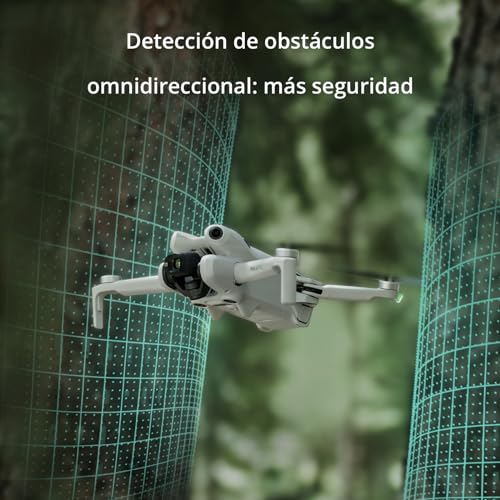 DJI Mini 4 Pro (DJI RC 2), dron mini plegable con cámara de vídeo 4K para adultos, menos de 249 g, 34 min de tiempo de vuelo, transmisión de vídeo a 20 km, detección con visión omnidireccional, C0