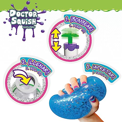 Doctor Squish 48085 Fábrica de Bolas Squishy Antiestrés, Bolas Antiestrés, Juguetes Squishies, Regalo para Niños