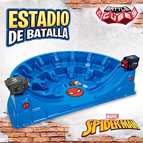 Eolo 48081 - Estadio Battle Cubes Marvel, Juego piedra, papel y tijera, Combate de cubos, Estadios de batalla, A partir de 5 años, Juguete superheroes, Juguetes y regalos para niños