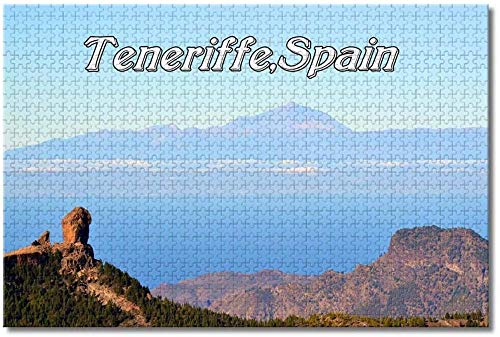 España Islas Canarias Teneriffe Rompecabezas para Adultos Niños 1000 Piezas Juego de Rompecabezas de Madera para Regalos Decoración del hogar Recuerdos Especiales de Viaje