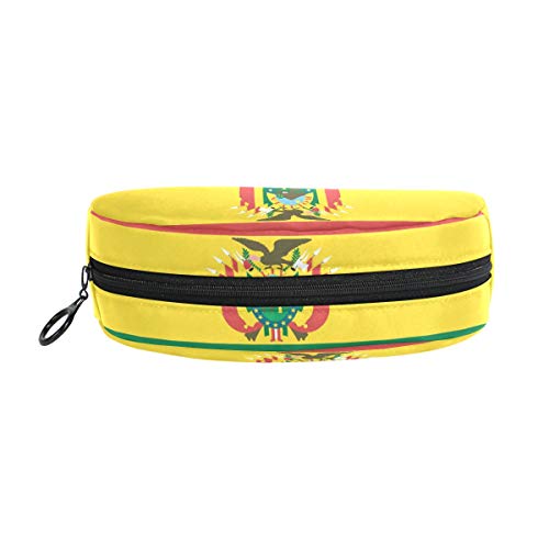 FANTAZIO - Estuche para lápices con diseño de la bandera de Bolivia