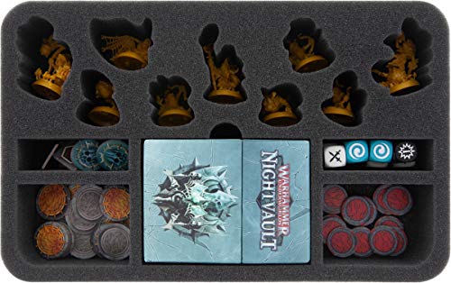 Feldherr Bandeja de Espuma HSMEHF050BO es Compatible con Warhammer Underworlds: Nightvault - Zarbag's Gitz