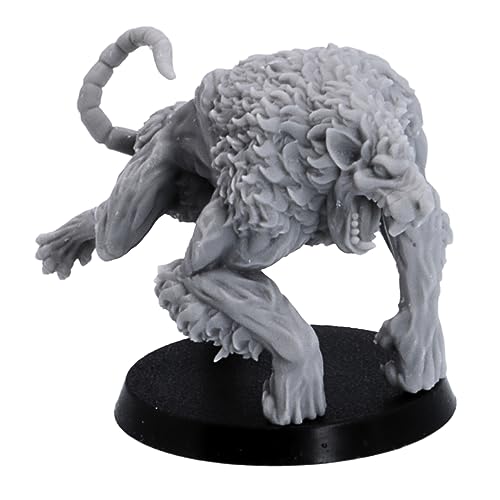 Forged Terrain Ratmen Brutes Figuras para juegos de guerra de mesa a escala de 32 mm, juegos de rol Dire Rat Ogro Fantasy Figuras