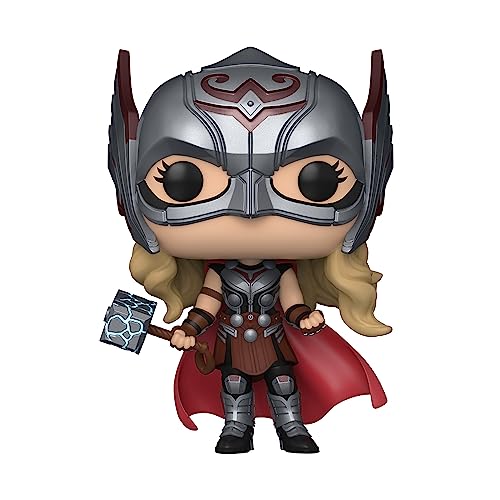 Funko Pop! Marvel: Thor: Love and Thunder - Mighty Thor - Figura de Vinilo Coleccionable - Idea de Regalo- Mercancia Oficial - Juguetes para Niños y Adultos - Movies Fans - Muñeco para Coleccionistas