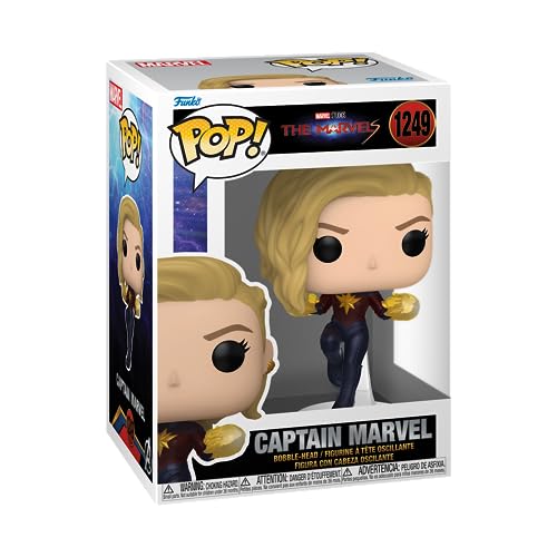 Funko Pop! Vinyl: The Marvels - Captain Marvel - Figura de Vinilo Coleccionable - Idea de Regalo- Mercancia Oficial - Juguetes para Niños y Adultos - Movies Fans - Muñeco para Coleccionistas