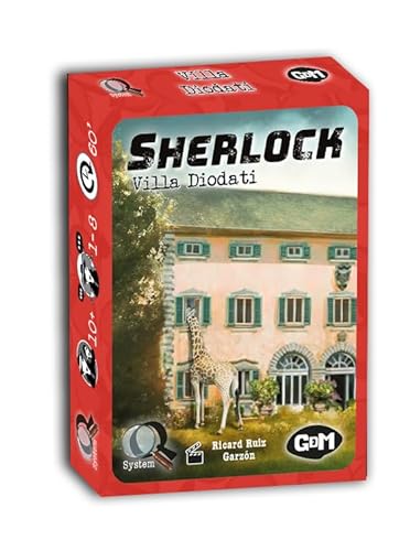GDM Games (GDMG6) - Sherlock: Villa Diodatti. Serie Q10 - Juego de Mesa - Medium Deduction Game - De 1 a 8 Jugadores - A Partir de 8 años. 60 min