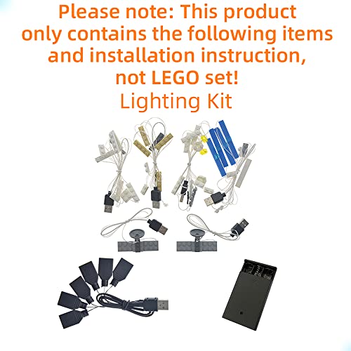 GEAMENT Kit de Luces LED Compatible con Lego 71040 Cenicienta Princesa Castillo La edición de 2016 (Disney Castle)(Juego Lego no Incluido)