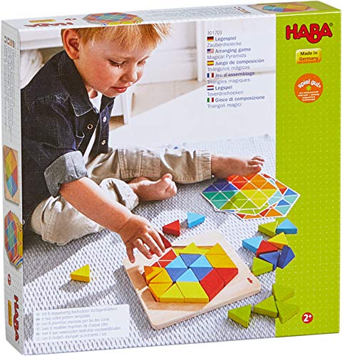 HABA 301703 Arranging Game Magical Pyramids- for Ages 2 years and up (Made in Germany)