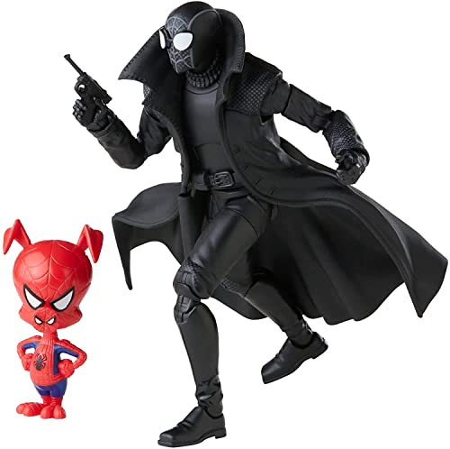 Hasbro Spiderman SPIDERHAM Marvel Legends Series 60 Aniversario Man Noir y Spider-Ham 15 cm Figuras de acción, 2 Accesorios, Multicolor, Small (F3443)