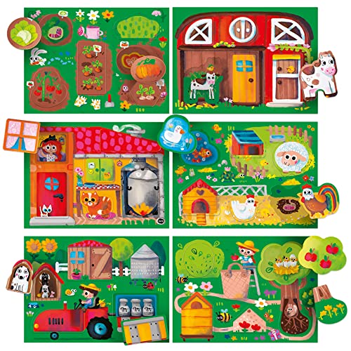 Headu Baby Play Farm Montessori, Versión en Español, Juego Infantil Educativo para niños y niñas de 2 a 5 años