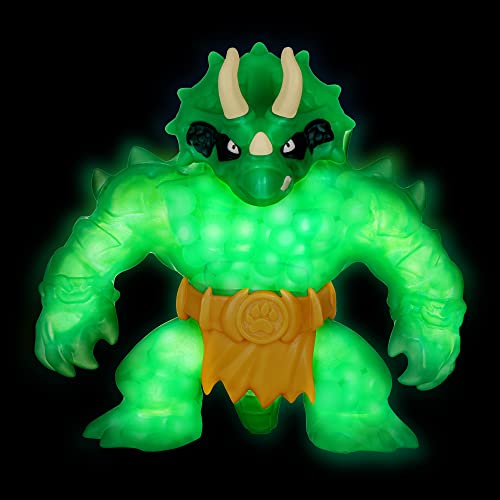 Heroes of Goo Jit Zu Paquete de héroe de cambiadores de Resplandor. Paquete de héroe de súper Gooey Tritops. Juguete Relleno de goo con una transformación única de goo Brillante.