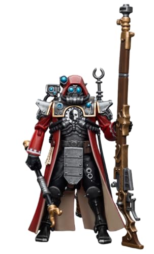 HiPlay JoyToy Warhammer 40K Figura coleccionable: Adeptus Mechanicus Skitarii Ranger con Arquebus Transuránico Figuras de acción a escala 1:18 JT7851 (Ranger con Arquebus Transuránico)