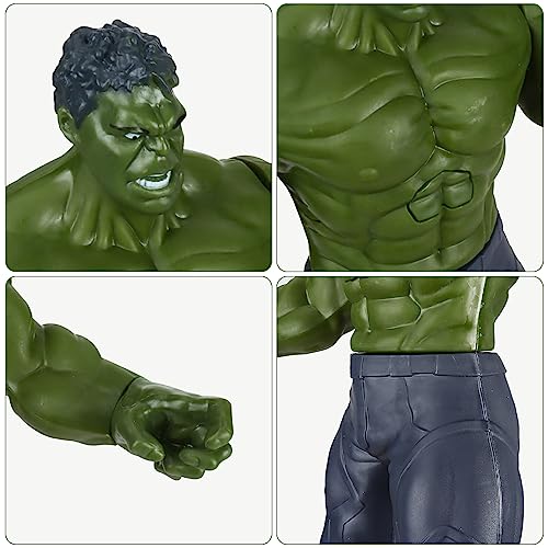 Hulk Figura, Hulk Marvel Avengers Titan Hero Series Juguetes, Titan Hero Serie Hulk Action Figur, Figura de Acción de 30 cm del Superhéroe para Niños de 4 Años (Hulk)