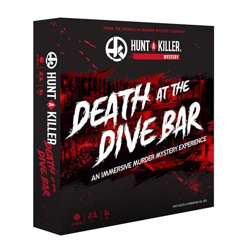 Hunt A Killer Death at The Dive Bar, Juego de Misterio de Asesinato inmersivo - Enfréntate al Caso sin Resolver como un desafío Independiente, para una Cita o con Familiares y Amigos como Detectives