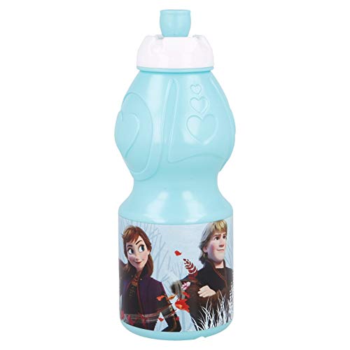 ILS I LOVE SHOPPING Juego de lonchera - 2 unidades: Fiambrera Porta Merienda y Botella Libre De Bpa - 400 ml Frozen