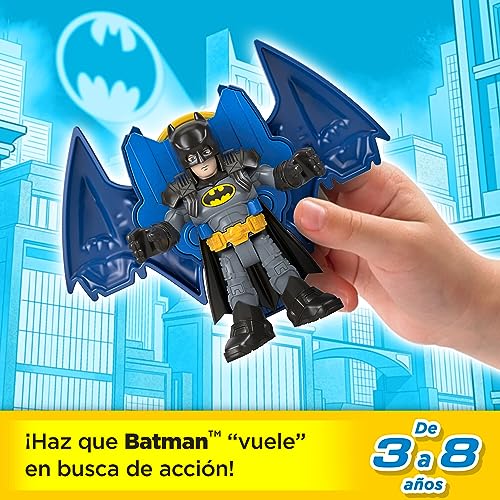 Imaginext DC Super Friends Pack 5 figuras personajes con accesorios, juguete +3 años (Mattel HML03)