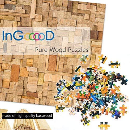 Ingooood-Jigsaw Puzzle 1000 Piezas-Sneak Peek Series- Bazaar Intersection_IG-1142 Juguetes de Entretenimiento para Adultos, graduación Especial o Regalo de cumpleaños, decoración del hogar