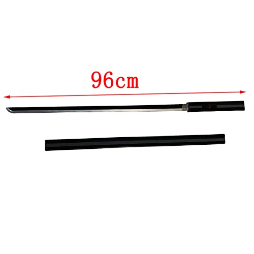 IVDNSLU Anime Katana, Naruto Uchiha Sasuke Game Apunts, Cos Anime Swords PU Juguetes(Color:Negro)