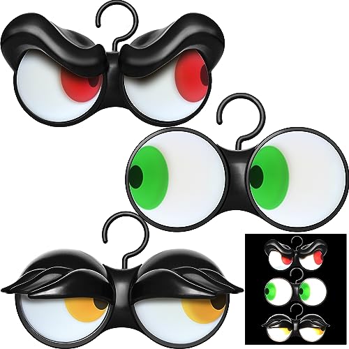 Joiedomi Halloween Luces de Ojos Parpadeantes Fugaces (3 Pack); Activadas por la Oscuridad