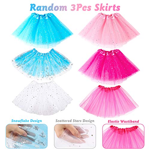 Juego de 51 piezas de joyería de princesa, accesorios de disfraz de princesa para niñas, vestido de tutú de ballet, collar de princesa, anillos, juego de simulación, joyería, accesorios de juguete