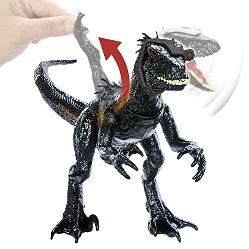 Jurassic World Indoraptor Dinosaurio de juguete con sonidos y ataques, +4 años (Mattel HKY12)