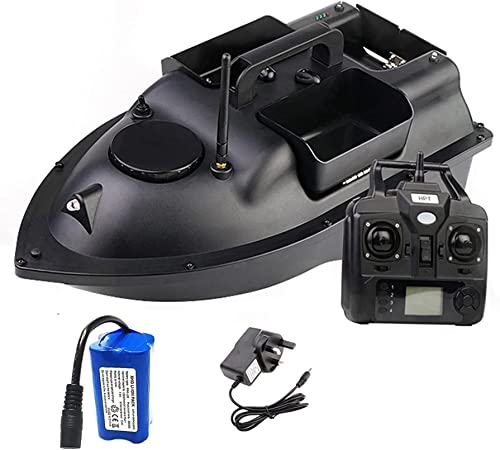 KFJZGZZ Barco de Cebo de Pesca Inteligente, Barco de Pesca RC, Control Remoto de 500 m, Herramienta de Pesca asistida por Carga de 2 kg para Ríos y Lagos(Size:5200 mAh,Color:Mando a Distancia LCD)