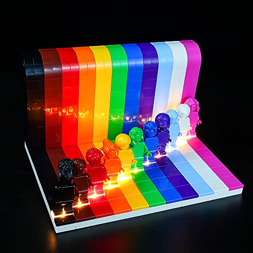 Kyglaring Juego de iluminación LED solamente – Juego de luces para Lego Todo el mundo es fantástico 40516 juego de bloques de construcción. El modelo no está incluido (versión clásica)